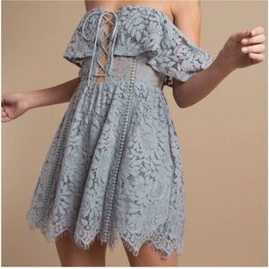 TOBI Kinsley Lace Off-Shoulder Dress